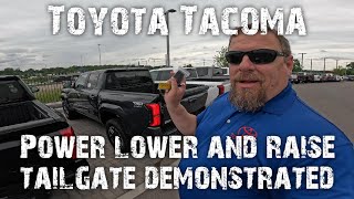 Toyota Tacoma power up down tailgate demo