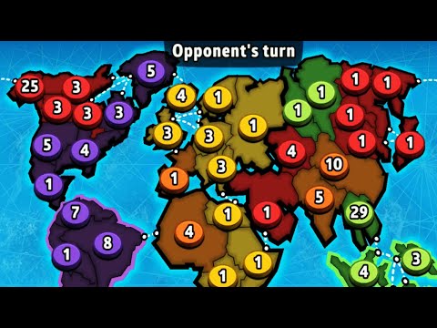 HOW TO WIN WITHOUT HAVING A CONTINENT | Fixed Cards | Classic Map | Risk Global Domination Strategy