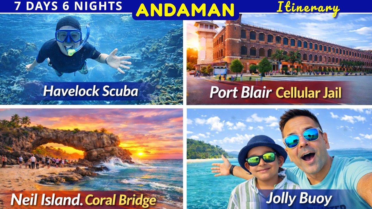 Andaman 7 Days 6 Nights Itinerary 🇮🇳