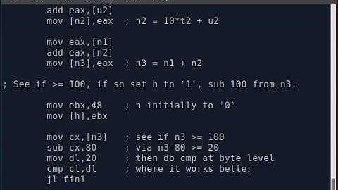 NASM Assembly Program to Add Two 2-Digit Numbers.