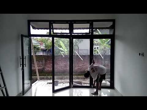  Pintu  lipat  kaca  alumunium YouTube