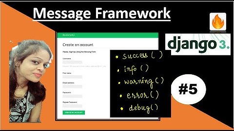 Edit Sign Up & Message Framework 🔥| Social Website With Django 3.0  #5