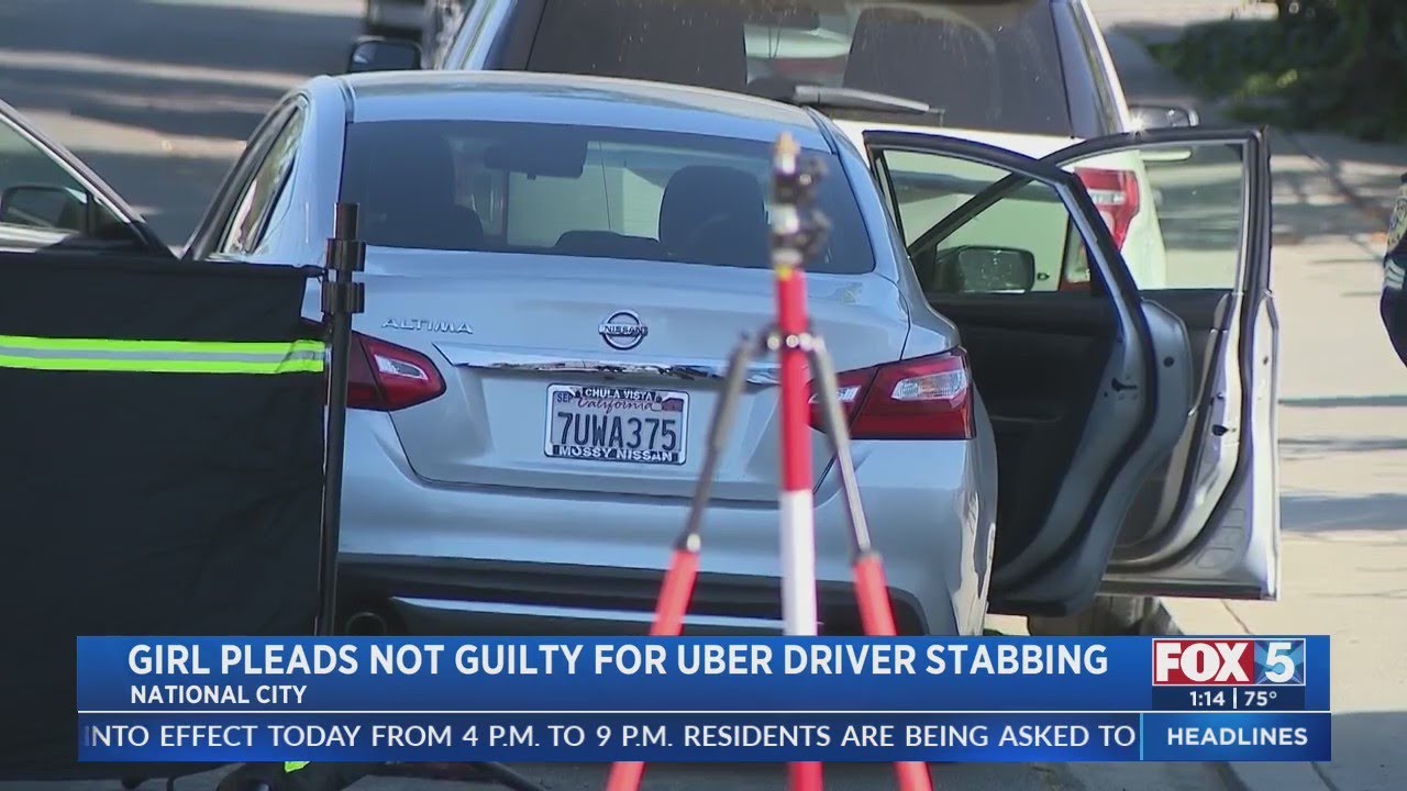 Girl Pleads Not Guilty For Uber Driver Stabbing - YouTube