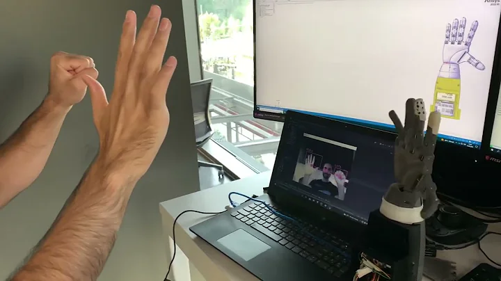 Robotic hand control using camera and machine learning