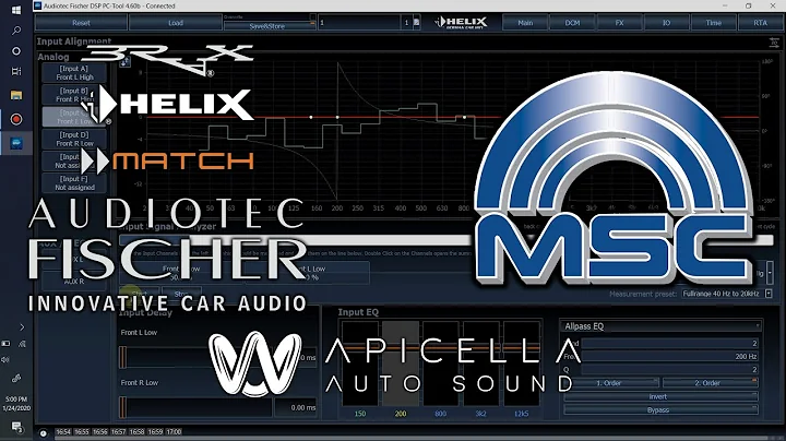 Audiotec Fischer DSP Tool Walkthrough, Part 2 - Input EQ