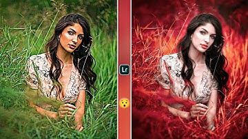 Lightroom Red Background Photo Editing || Background Colour Change Photo Editing || Green To Red