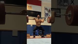 200 kgs *4 clean by karemkhala weightlifter #fitness #sports