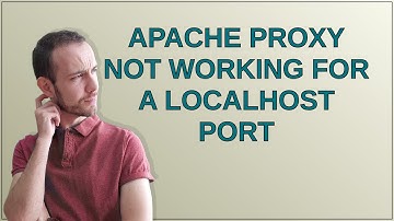 Apache proxy not working for a localhost port