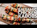 Balsamic chicken kabobs