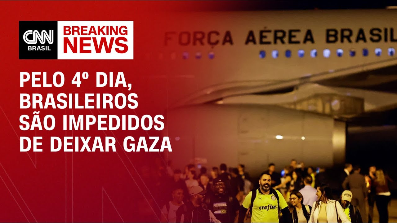 Pelo 4º dia, brasileiros são impedidos de deixar Gaza | CNN PRIME TIME