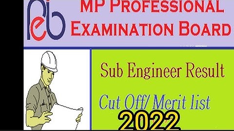 MP sub engineer 👨‍🔧 cut off marks | Vyapam new cut off marks released #mpvyapam