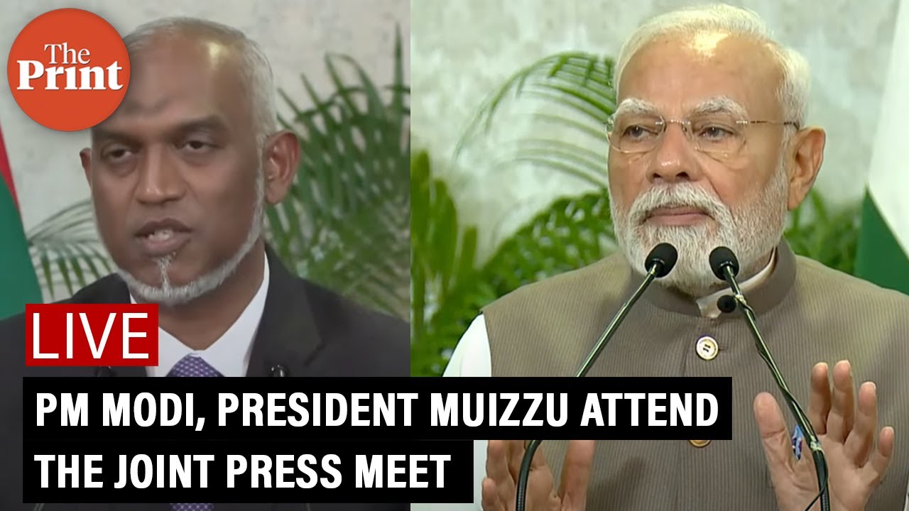 LIVE : PM Modi, President Muizzu hold joint press meet - YouTube