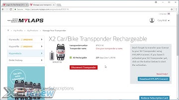 How to activate and renew your MyLaps X2 Transponder