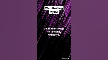 Web Hosting Myths  #webdesign #website #websitedevelopment