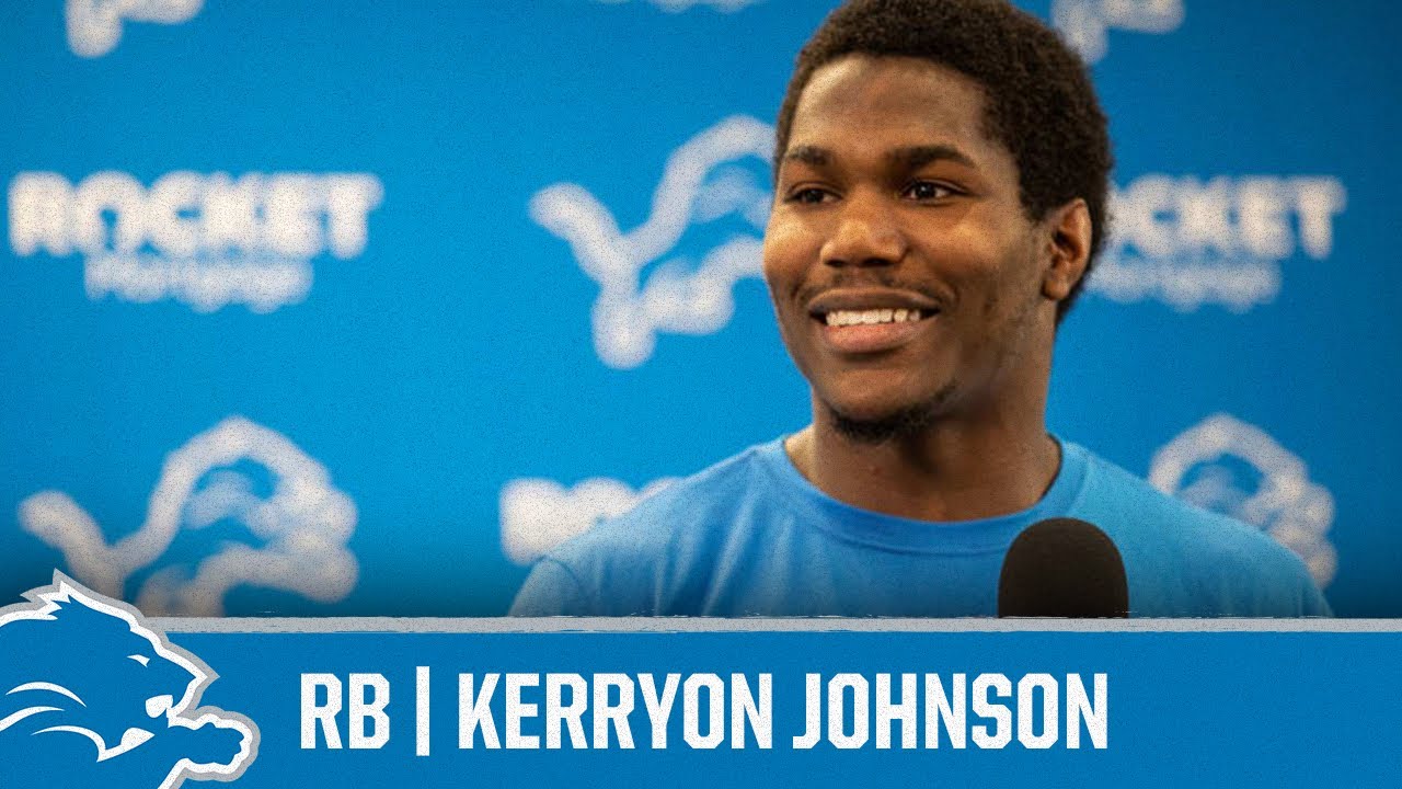 Kerryon Johnson on entering second season | Detroit Lions Sound Bites -  YouTube