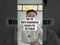 Not All Work Experience Counts for EOI Points