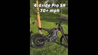 Top 4 fastest e-bikes