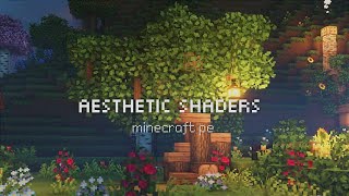 aesthetic shaders for minecraft pe 1.20 🍻✨ | render dragon