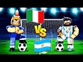 GIOCO CONTRO I CALCIATORI PIÙ FORTI DEL MONDO SU ROBLOX!!