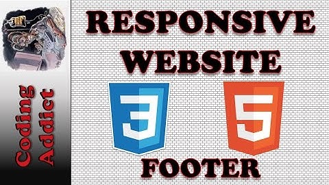 Responsive Website HTML5 and CSS3 6- Footer