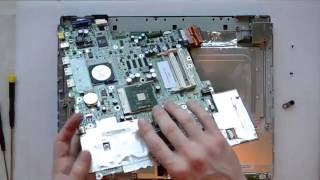 Fujitsu Siemens AMILO A1640 laptop disassembly, take apart, teardown tutorial