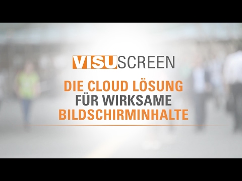 VisuScreen cloud: Ihre Digital Signage Software  ✅   DEMO | WEDEKO.COM  ?️