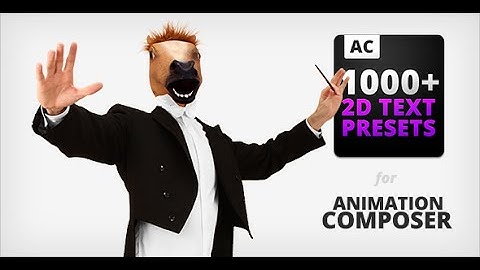 2D Text Preset Pack for Animation Composer ( After Effects Presets )