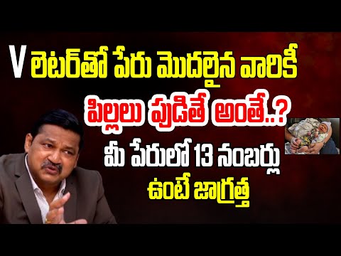 V Letter Name 2025 Numerology Prediction｜Dr Khironn Nehuru | Telugu Rajyam