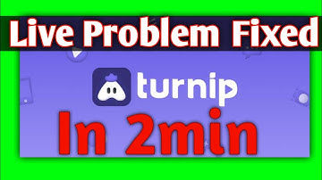 Turnip Verify Problem || How To Fix #turnip Live Streaming Problem || Stream Verification Problem 😉