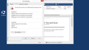 Windows 8.0 Professional -  Specify Notification Settings in Windows Fax and Scan