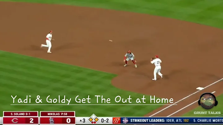 Cardinals Yadier Molina Fakes Out The Reds