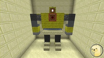 Minecraft - How To Build Transformers G1 Bumblebee Robot Mode!