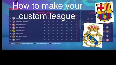 How to make a custom league in Fifa 20 career mode