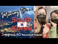 MOVING to SOUTH KOREA (cause masks are *still* cool) 🙃| Travel Vlog (3 flights, 40 hours of travel)