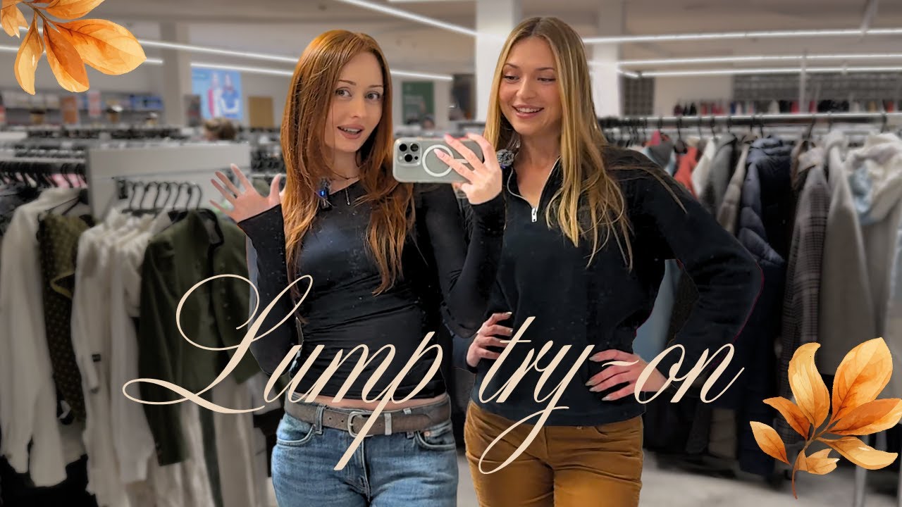 mierzymy kurtki i swetry w lumpie 🍂 jesienny haul