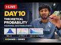 Day 10: Normal Distribution in R (Theoretical Probability) | Live 🚀