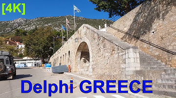 Delphi village GREECE walking tour