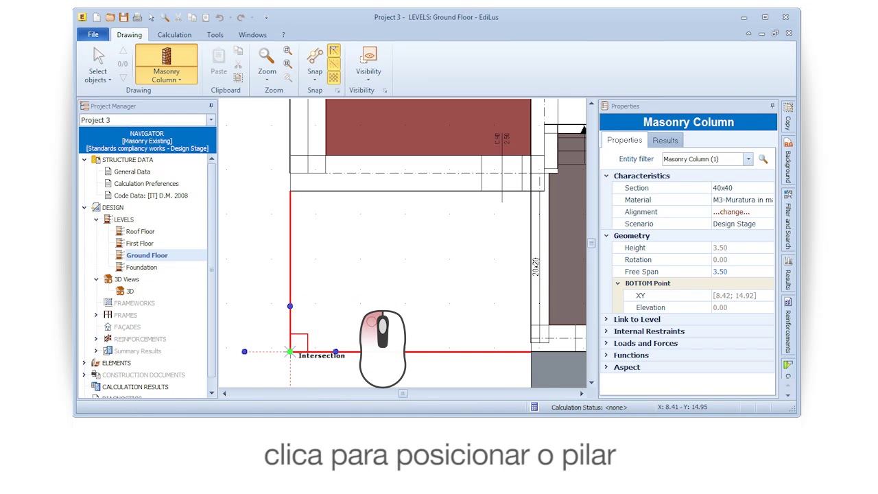 Vídeo Tutorial de EdiLus - Inserir pilares de alvenaria - ACCA software ...