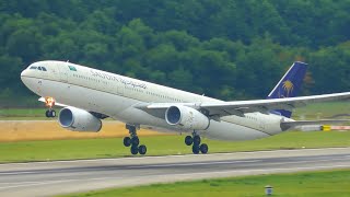 Plane Spotting Geneva Airport (GVA) 🇨🇭 | Takeoffs &amp; Landings in Rain &amp; Sun | Summer 2025