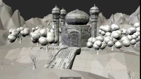 Paper Art model and animation in Autodesk Maya