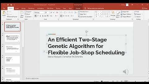 Review : An Efficient Two-Stage Genetic Algorithm for Flexible Job-Shop Scheduling
