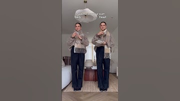 THIS or THAT? 🧣 Which scarf hack? 💖 Subscribe for #style #shorts