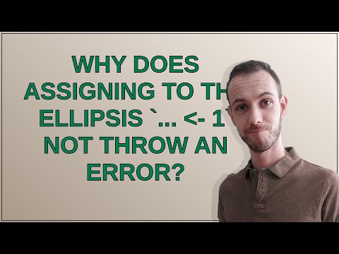 why does assigning to the ellipsis ... - 1 not throw an error?