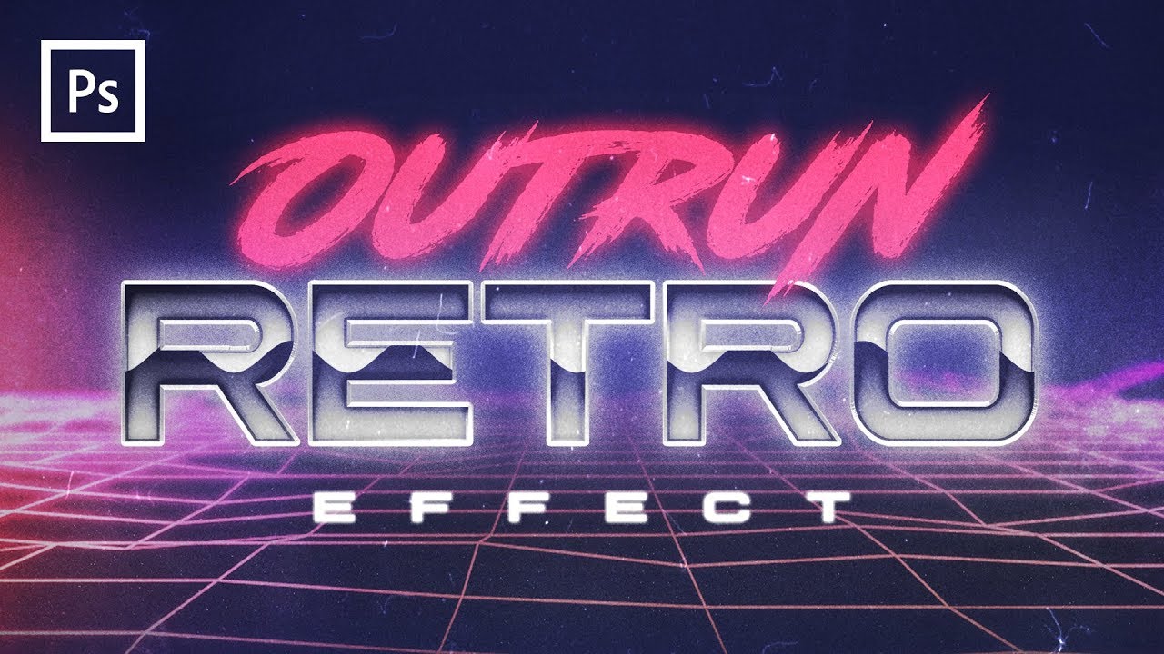 Photoshop Tutorials 80s Retro Text Effect Photoshop Trend