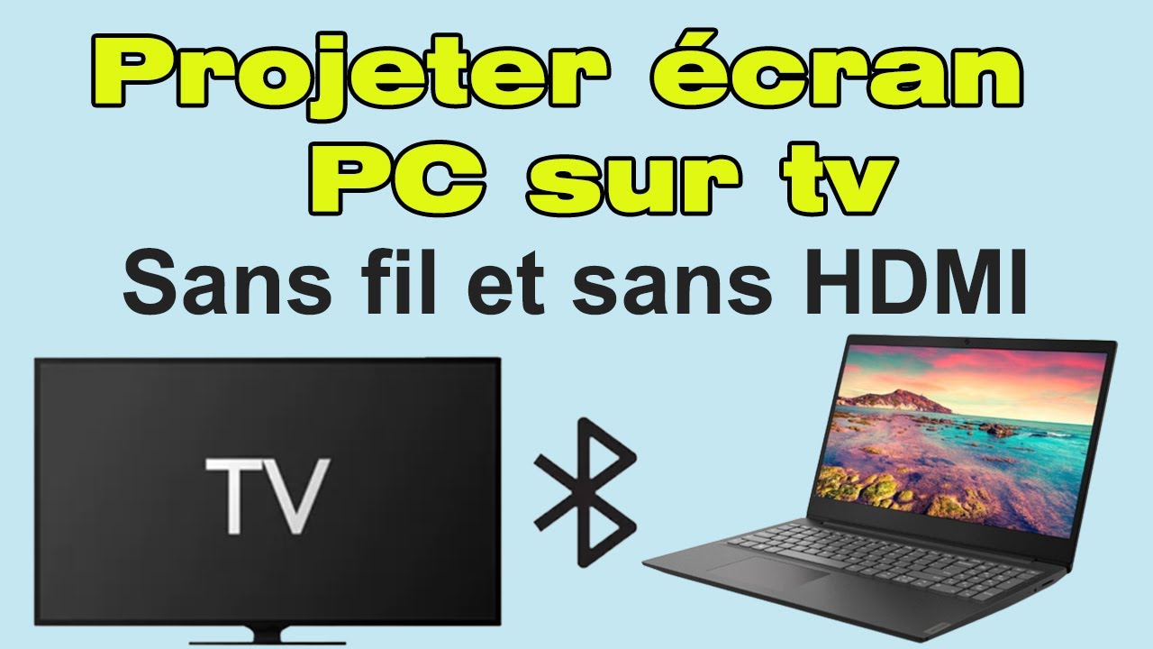 information Éclat Mount Bank brancher un pc portable sur la tv