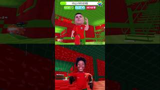 Ronaldo VS iShowSpeed Barry Jumpscare 🤣🤣 || #roblox Roblox Obby Barry's Prison Run