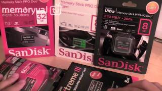 Tarjetas Memory Stick PRO DUO de SanDisk (Ultra,Gaming,Extreme)