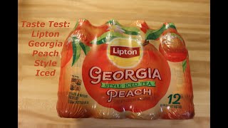 Taste Test Lipton Georgia Peach Style Iced Tea