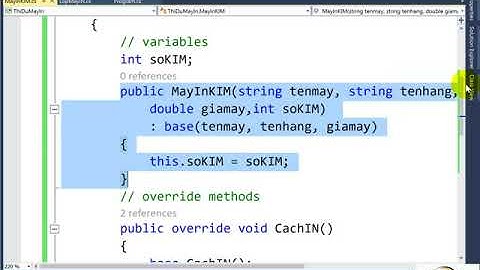 Kế Thừa C# - Bài Tập Kế Thừa Lớp Máy In demo
