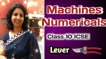 Machines Numericals // Class 10 ICSE Physics // Levers